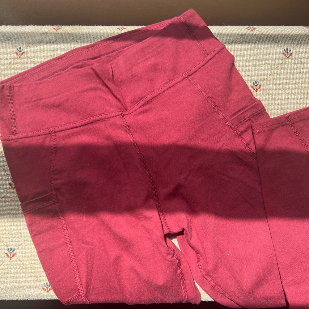 Pact Pomegranate Purefit High Waist Pocket Legging